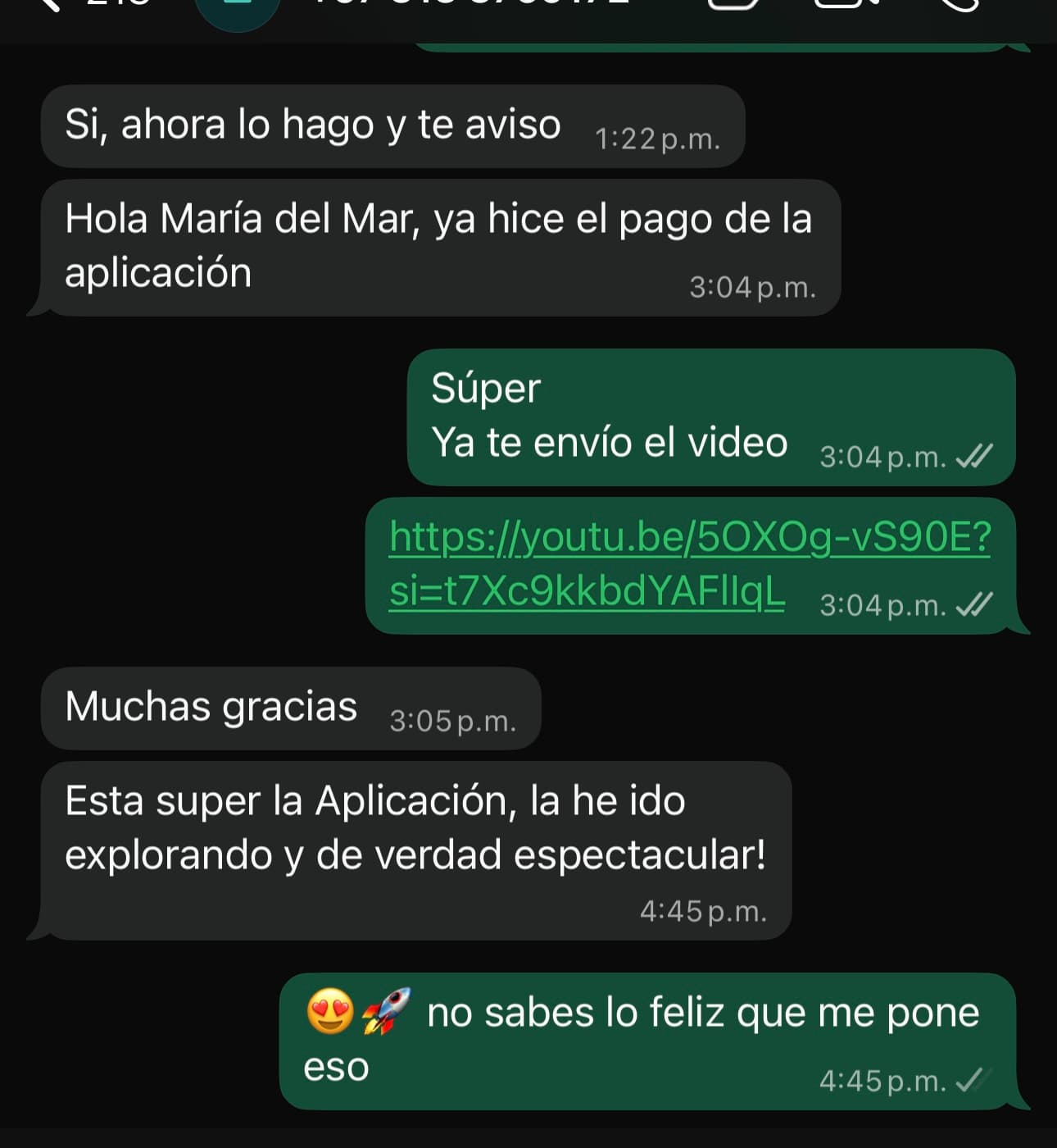 WhatsApp Testimonial