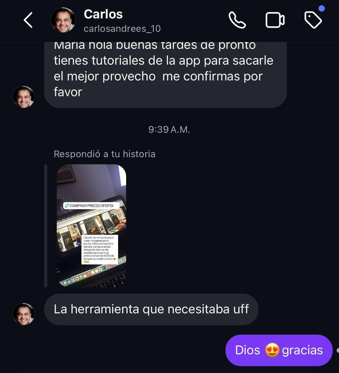 WhatsApp Testimonial